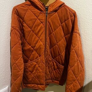 Wild Fable Rust Quilted Jacket
